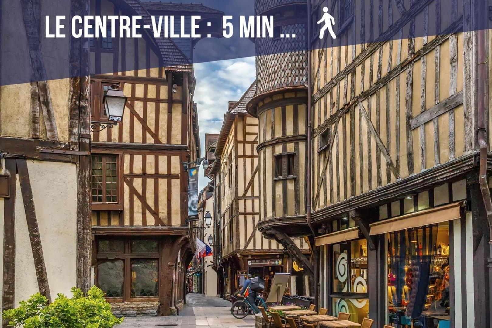 Le Travel - Appartement Equipe Proche Centre Et Yschools Troyes Luaran gambar